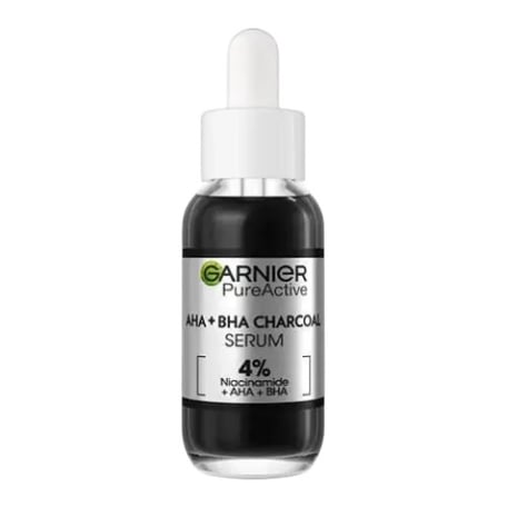 Garnier Pure Active AHA + BHA Charcoal Serum