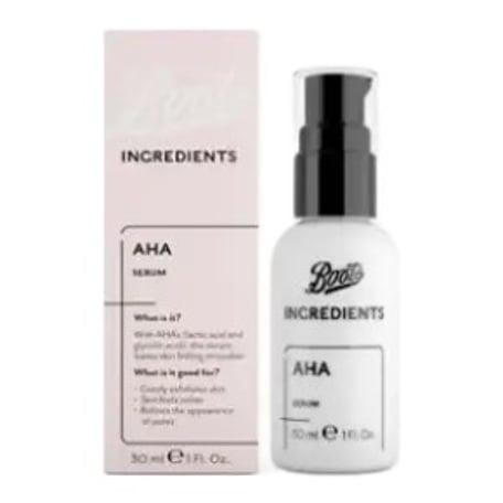 Boots Ingredients Alpha Hydroxy Acid Serum