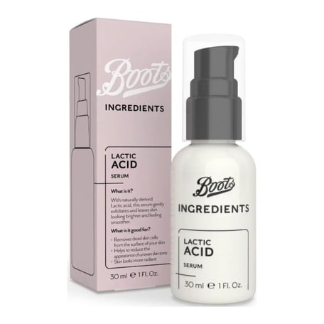 Boots Ingredients Lactic Acid Serum