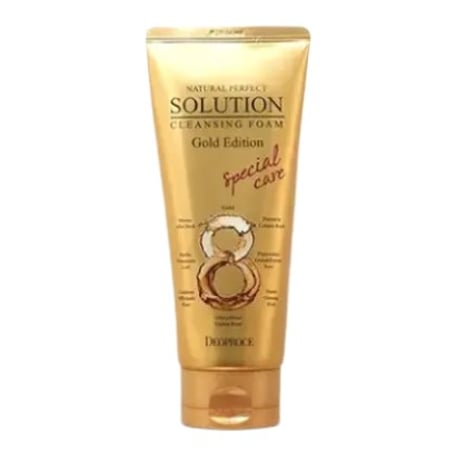 Deoproce Natural Perfect Solution Cleansing Foam Gold Edition