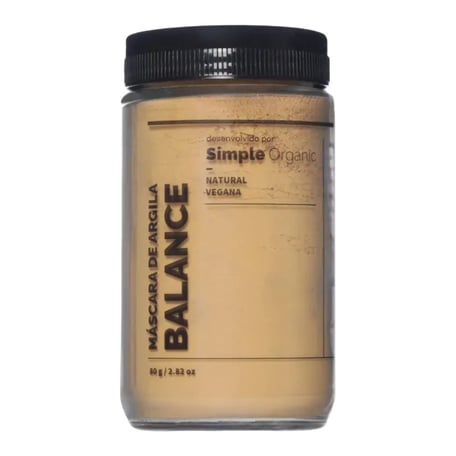 Simple Organic Máscara De Argila Balance