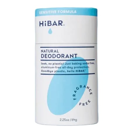 HiBar مزيل عرق للبشرة الحساسة خالٍ من البلاستيك