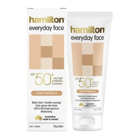 Hamilton Everyday Face Matte Invisible Sunscreen SPF 50+
