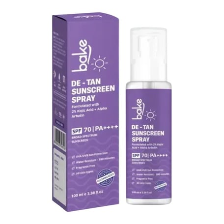 Bake De-Tan Sunscreen Spray SPF 70