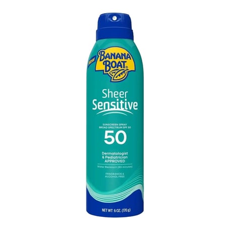 香蕉船 Sheer Sensitive SPF 50 敏感肌防曬噴霧