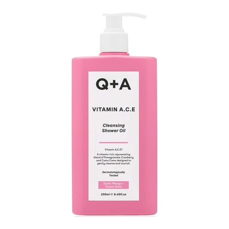 Q + A Vitamin A.C.E Cleansing Shower Oil