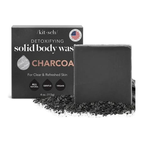 Kitsch Charcoal Detoxifying Body Wash Bar