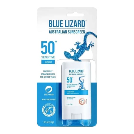 Blue Lizard Sensitive Mineral Sunscreen Stick SPF 50+