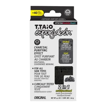 T.Taio Esponjabón Charcoal Purifying Effect
