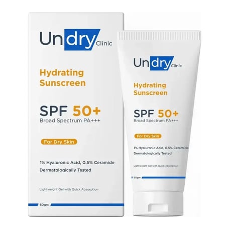 Undry Hydrating Sunscreen SPF 50+