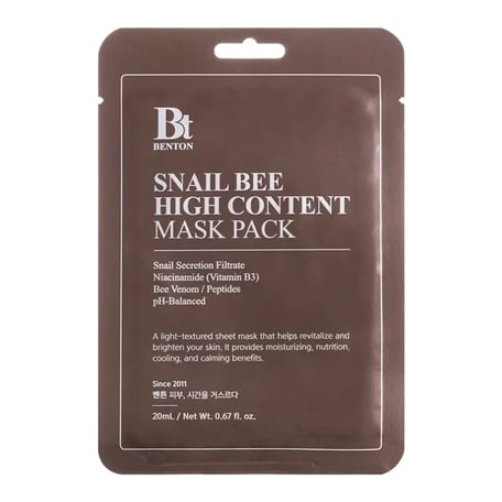 Benton Snail Bee High Content Mask Pack