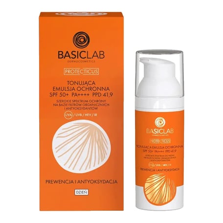 BasicLab Protecticus Tonująca Emulsja Ochronna SPF 50+ PA++++
