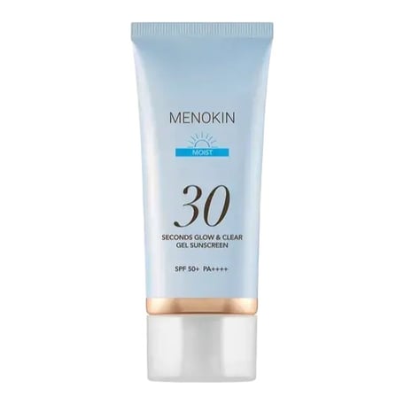 Menokin 30秒 グロウ＆クリア ジェルサンスクリーン SPF 50+