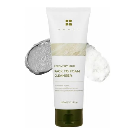 Brmud Recovery Mud Pack To Foam Cleanser