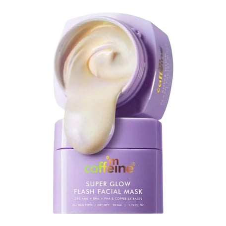 mCaffeine Super Glow Flash Facial Mask