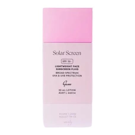 젬 솔라 스크린 SPF 50+ 라이트웨이트 페이스 선스크린 플루이드