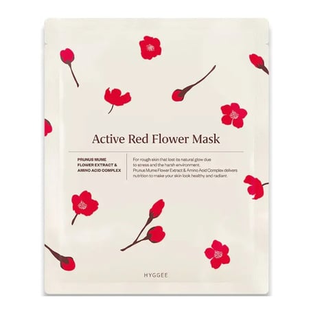 HYGGEE Active Red Flower Mask