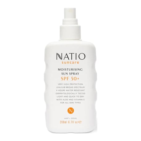 Natio Moisturising Sun Spray SPF 50+