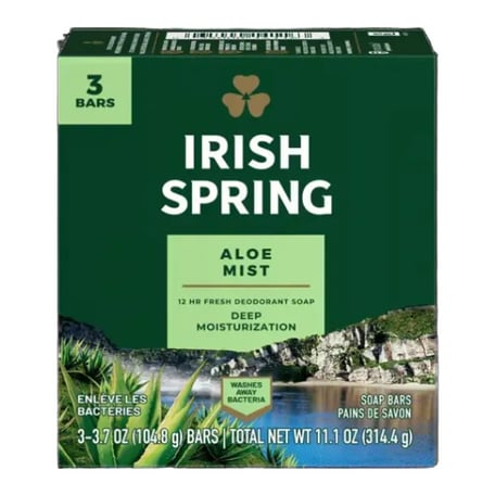 Irish Spring Aloe Mist Deodorant Bar Soap