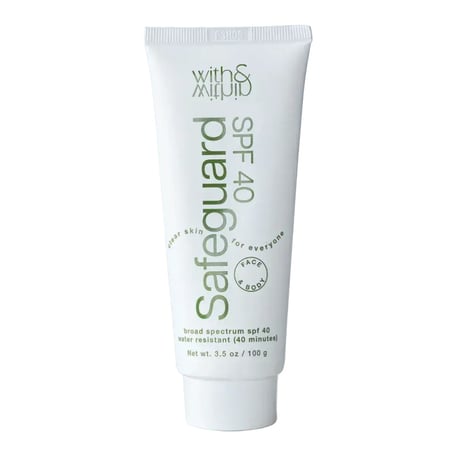 With & Within Safeguard SPF 40