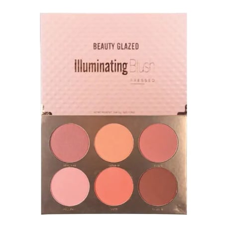 Beauty Glazed 6カラー イルミネーティング ブラッシュ パレット