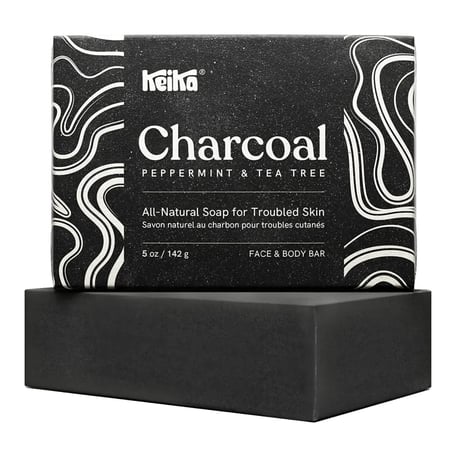 Keika Charcoal Black Soap Bar