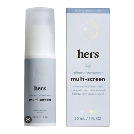 hers Multi-Screen Mineral Sunscreen SPF 50+
