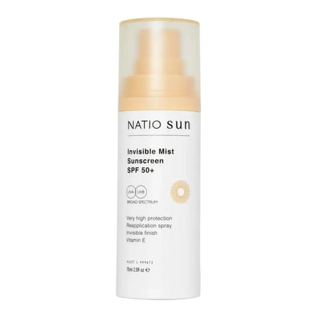 Natio Invisible Mist Sunscreen SPF 50+