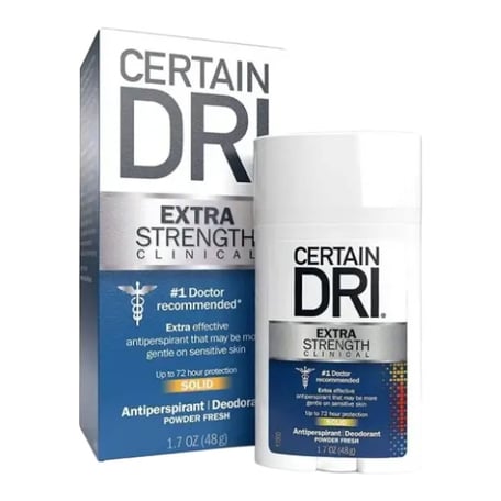 Certain Dri Extra Strength Clinical Solid Antiperspirant Deodorant (Unscented)