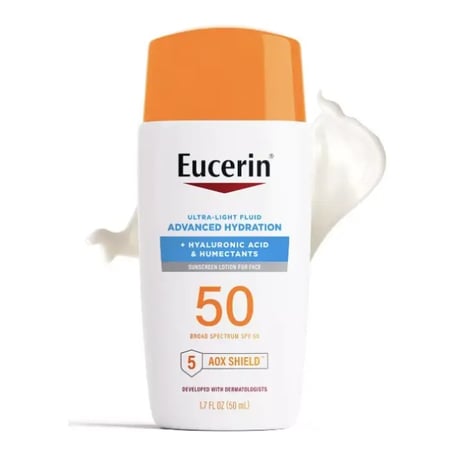 Eucerin Advanced Hydration Ultra-Light Fluid SPF 50 Face Sunscreen
