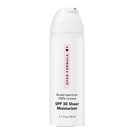 Open Formula SPF 30 Sheer Moisturizer