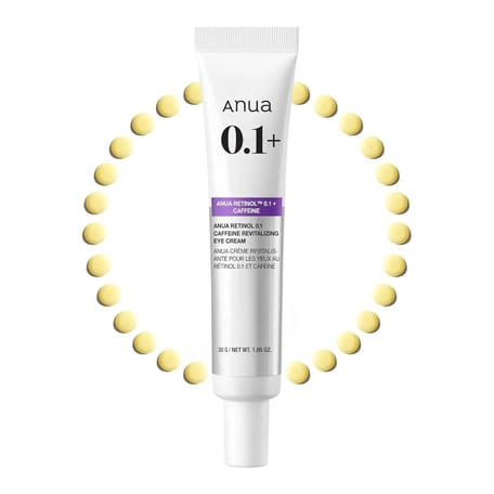 Anua レチノール 0.1 カフェイン リバイタライジング アイクリーム
