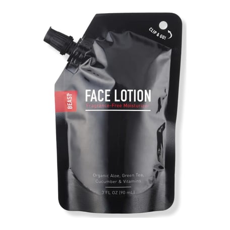 Beast Travel Size Face Lotion Pouch