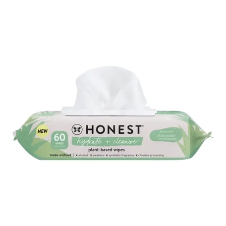 Honest Beauty Hydrate + Cleanse Plant-Based Wipes