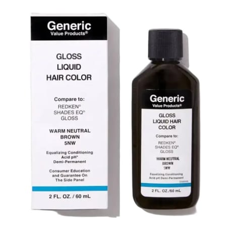 Generic Value Products グロス リキッド ヘアカラー（Redken Shades EQ Gloss相当）