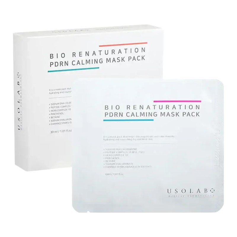 Usolab Bio Renaturation PDRN Calming Mask Pack