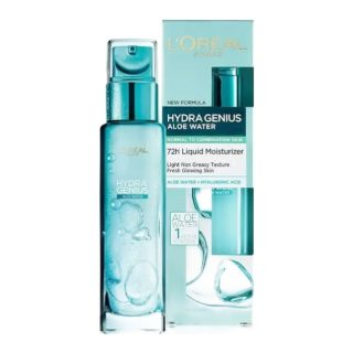 L'Oreal Hydra Genius مرطّب سائل بماء الألوفيرا للبشرة العادية إلى المختلطة