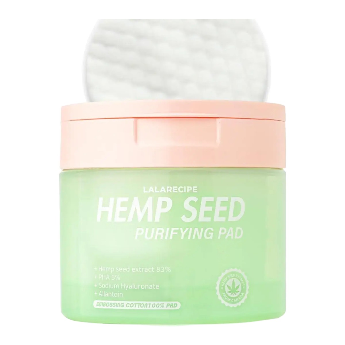 Lalarecipe Hemp Seed Purifying Smoothing Toner Pad
