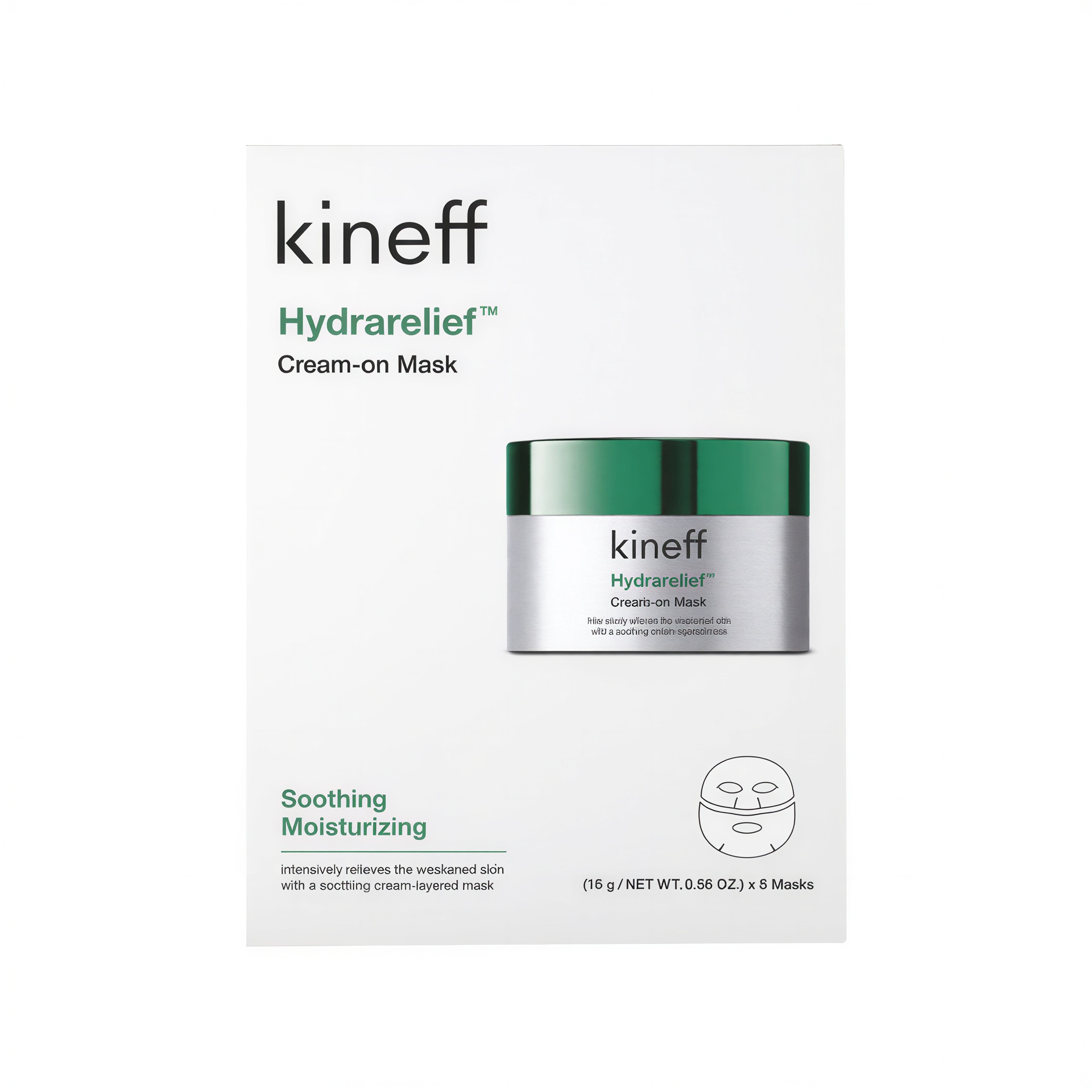 Kineff Hydra Relief Cream-On Mask