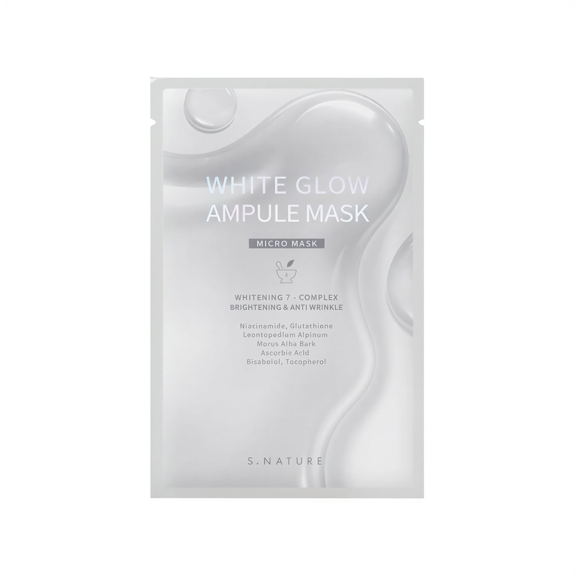 S.NATURE White Glow Ampoule Mask