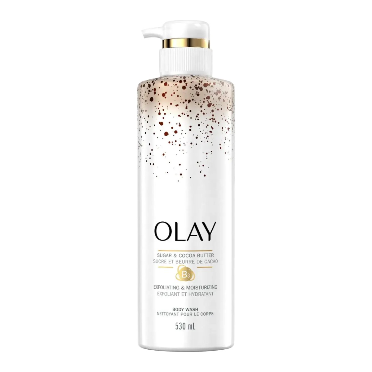 Olay Exfoliating & Moisturizing Body Wash with Sugar, Cocoa Butter and Vitamin B3
