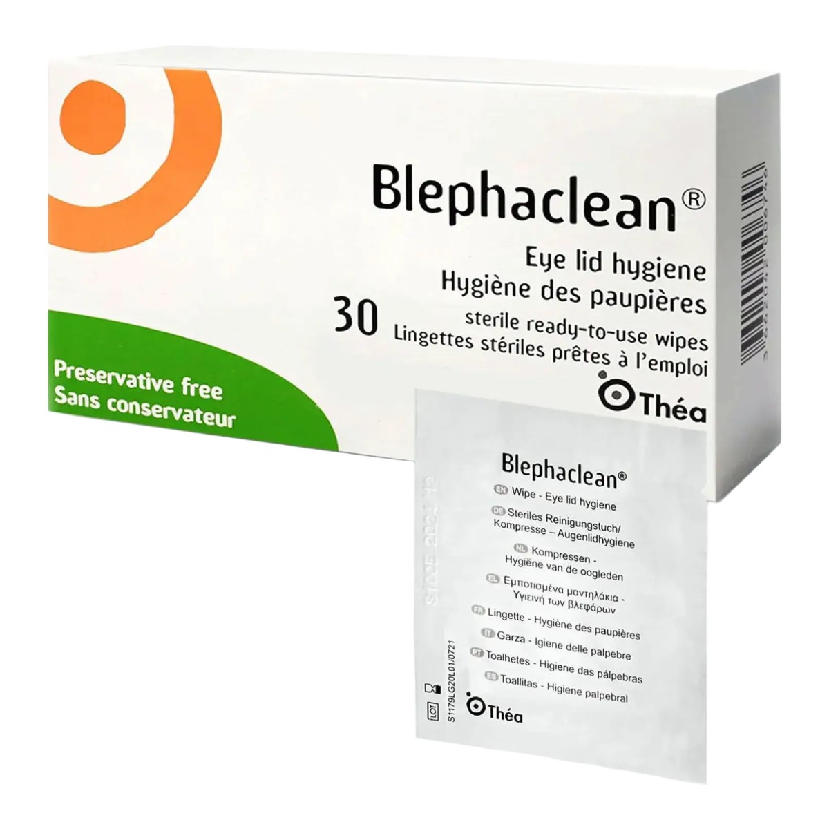 Théa Blephaclean Eye Lid Hygiene Sterile Ready-To-Use Wipes