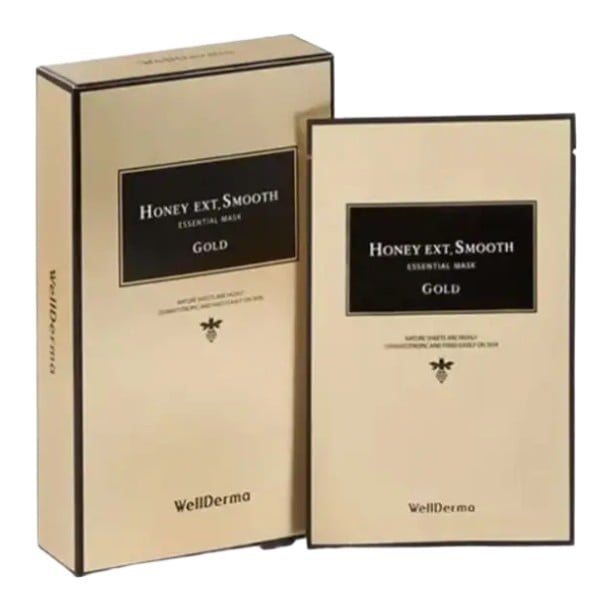 Wellderma Honey Ext. Smooth Essential Mask (Gold)