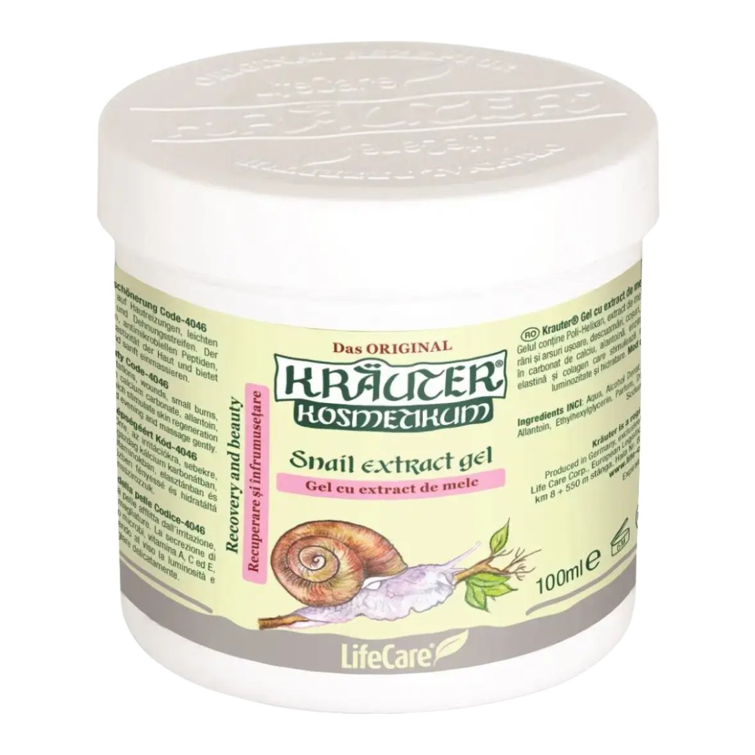 Krauter Kosmetikum Snail Extract Gel