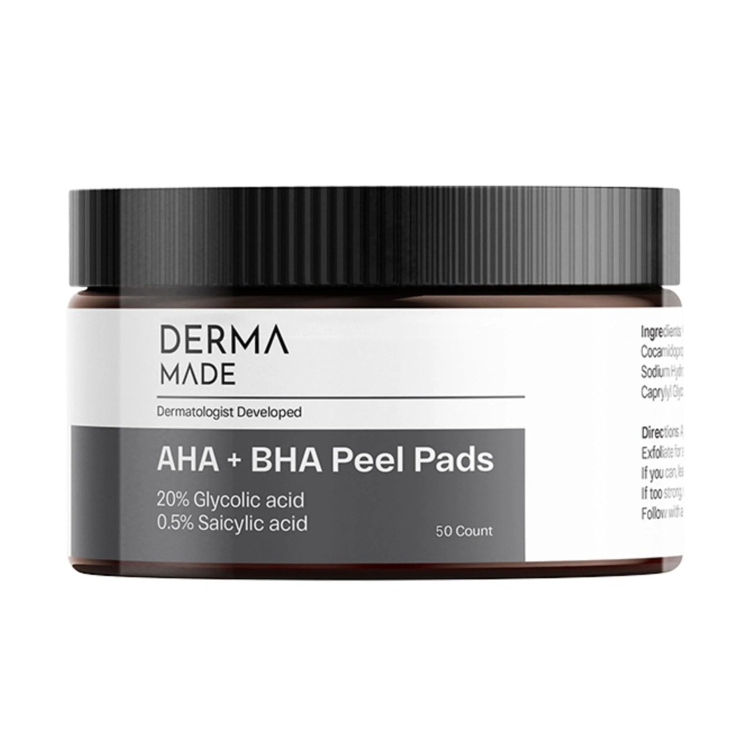Derma Made مناديل تقشير AHA + BHA
