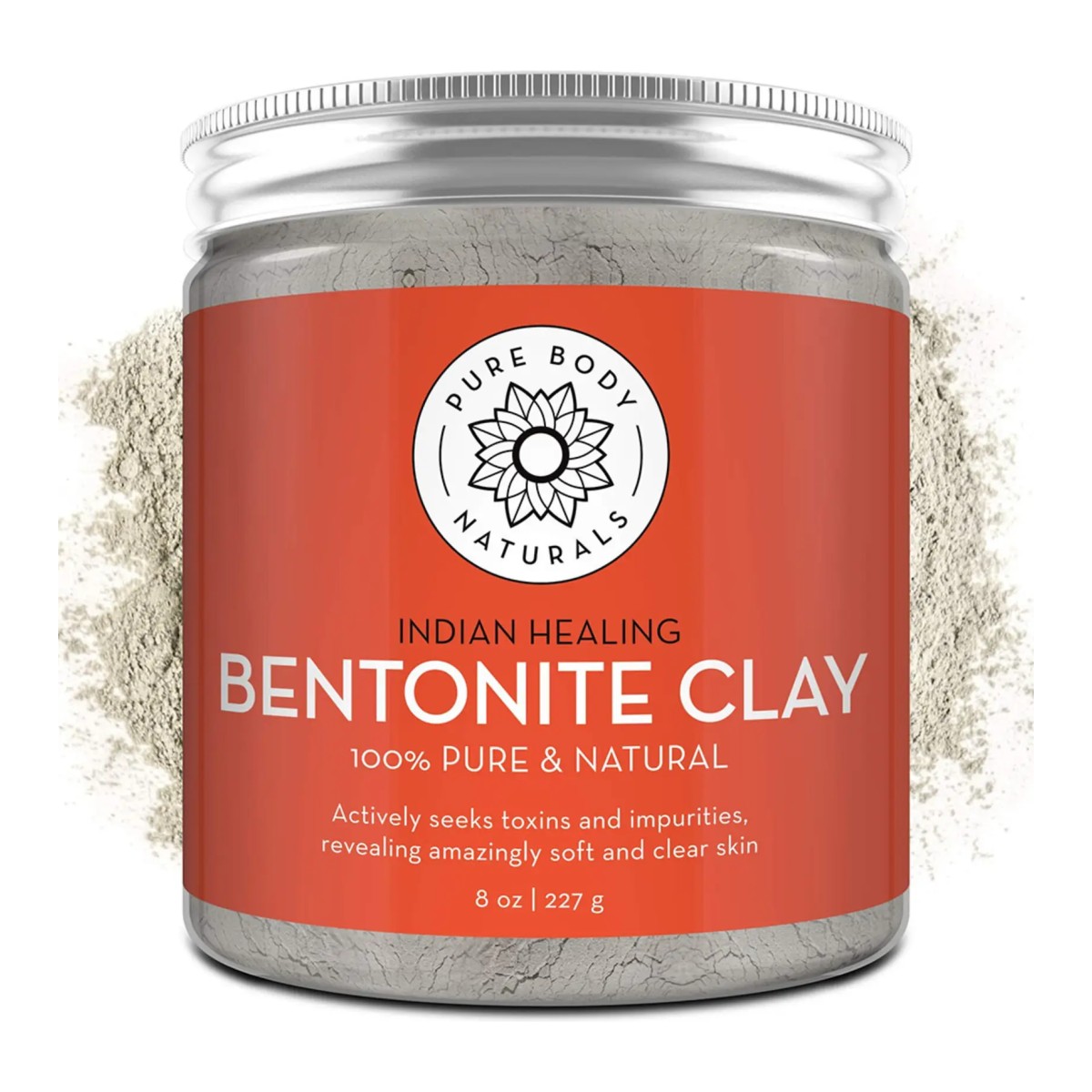 Pure Body Naturals Indian Healing Bentonite Clay