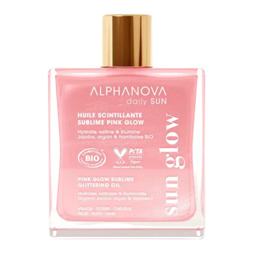 Alphanova Pink Glow Sublime Glittering Oil