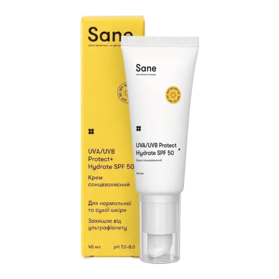 Sane UVA/UVB Protect+ Hydrate SPF 50