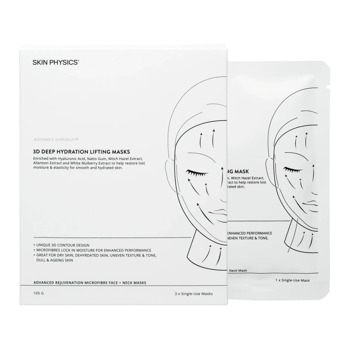 Skin Physics 3D Deep Hydration Lifting Masks