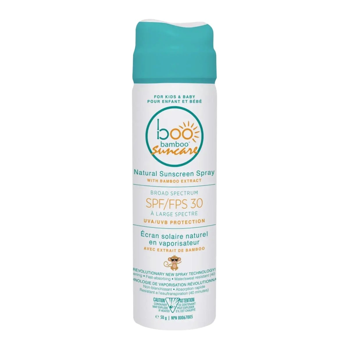 Boo Bamboo Baby Suncare Natural Sunscreen Spray SPF 30